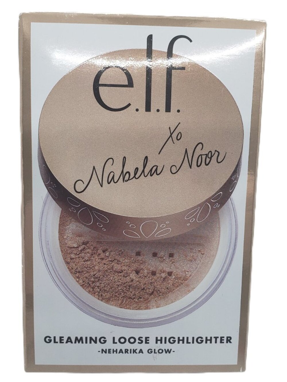 ELF x Nabela Noor Gleaming Loose Highlighter Neharika Glow NIB Full Size